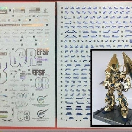 DL DALIN Water slide decal PG 1/60 UNICORN 03 PHENEX