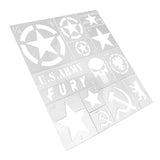 Alexen AJ0123 Stencil Tools for Henglong 1/16 Sherman KV T34 TANK Stencil Tools