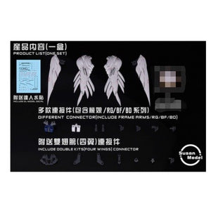 Susan 1/144 RG HG Frame Arms FIX  Wing Feather parts