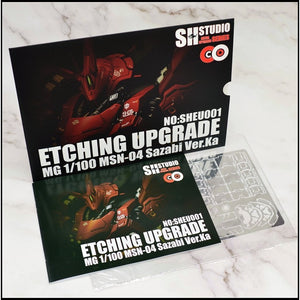SH STUDIO Upgrade Metal Etching Parts for MG 1/100 Sazabi Ver.ka