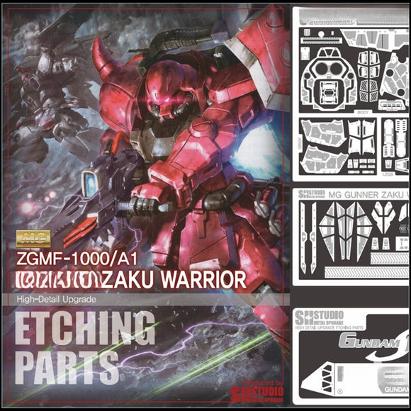 SH STUDIO Upgrade Metal Etching Parts for MG 1/100 Gu nner Zaku Warrior