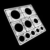 Alexen AJ0050 AJ0051 Stencil Tools for MBT Road Wheels Adjustable Airbrush