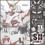 SH STUDIO Upgarde Etching Parts for PG 1/60 Unicorn