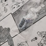 CA RG Strike Freedom D4 white yellow v fin antenna replacement spare parts