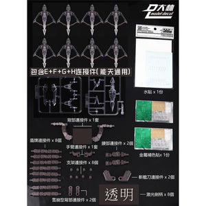DALIN DL Funnel Shield Set Parts for MG 1/100 EXIA  / Astraea / Avalanche EXIA Transparent color (Kits not included)