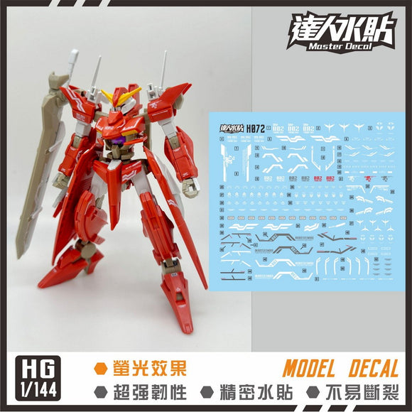 MASTER Water Slide Decal H072 HG 1/144 GNW-002 Throne Zwei Collectibles