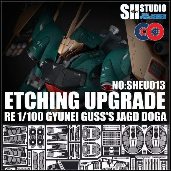 SH STUDIO Upgrade Metal Etching Parts for RE 1/100 Gyunei Guss's Jagd Doga