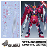 GUGU HG 1/144 STTS-808 IMMORTAL JUSTICE Water Slide Decal GUGUHG003