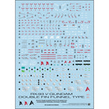 Transamsphere TRS RG 1/144 RX-93 NU V Double FIN FUNNEL Type Water Slide Decal (Kits not included) TRSRG024