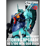 SH STUDIO Upgrade Metal Etching Parts for RE 1/100 MSK-008 Dijeh