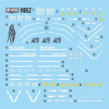 MASTER Water Slide Decal H062 HG 1/144 Bawoo Collectibles
