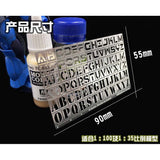 Alexen AJ0046 Letter Stencil Tools B Version for 1/35 1/100