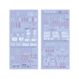 GUGU HG 1/144 GTO RGM-79 GM  Water Slide Decal GUGUHG005