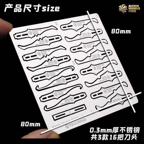Alexen AJ0063 Miniature Wargame Trimming / Hook / Parting line Scraper Board