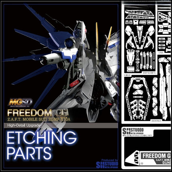 SH STUDIO Upgrade Metal Etching Parts for MGSD Freedom