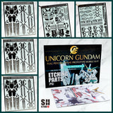SH STUDIO Upgrade Etching Parts for PG 1/60 UNICORN Final Battle Ver.