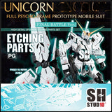 SH STUDIO Upgrade Etching Parts for PG 1/60 UNICORN Final Battle Ver.