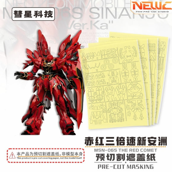NewC THE RED COMET MG 1/100 SINANJU Ver.Ka PRO Masking Tape PRE CUT (Kits not included)