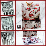 SH STUDIO Upgarde Etching Parts for PG 1/60 Unicorn