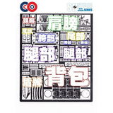 SH STUDIO Upgrade Metal Etching Parts for RG 1/144 SAZABI
