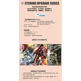 SH STUDIO Upgrade Metal Etching Parts for MG 1/100 White Ogre / Char Aznable's / MS-06J MS-06F Zaku