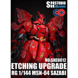 SH STUDIO Upgrade Metal Etching Parts for RG 1/144 SAZABI