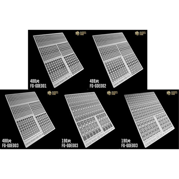 Alexen GDE001 GDE002 GDE003 GDE004 GDE005 Detail Part Upgrade Etching Parts Sheet