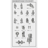 ZXS NEO HG 1/144 IBO Barbatos Frame 3D Print Detail Upgrade Parts
