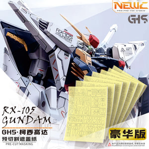 NewC GHS 1/144 RX-105 XI GK PRO Masking Tape Pre Cut (Kits not included)