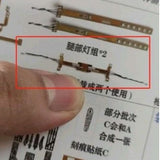 CD butcher parts for KOSMOS FM 1/100 Aerial Led Unit