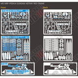SH STUDIO Upgrade Metal Etching Parts for MG 1/100 Astray Red Frame