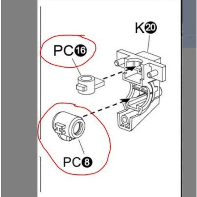 CD butcher parts for 8806 Astray Red Frame PC16 PC8