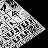 Alexen AJ0077 Stencil Pad for HG MG GM series EFF Number Sign Logo