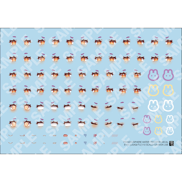 Transamsphere TRS 1/12 EYES SCALE COMMON USE decal PUNIMOFU TU Water Slide Decal (Kits not included) TRSQTTO011