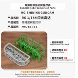 20250722 TAS for RG 1/144 Shining Resin Printed Face Mask / Hands / Leg Armor Component Hatch Upgrade Parts (Model not included)