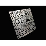 Alexen AJ0034 Etched Sheet Stencil Tools Leopard Print Camouflage CAMO Style