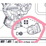 CD butcher parts for 8806 Astray Red Frame PC16 PC8