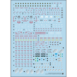 TRS Water slide decal For RG 1/144 NU SIDE-F LIMITED FIRST LOT COLOR VER. Collectibles
