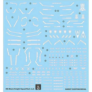 YAN FLAME Water Slide Decal GHOST for HG 1/144 SEED Black Knight Squad Rud-ro.A