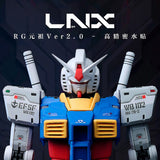LNX Water Slide Decal for RG RGU 1/144 RX-78-2 VER 2.0