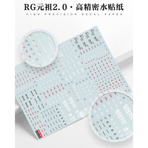 LNX Water Slide Decal for RG RGU 1/144 RX-78-2 VER 2.0