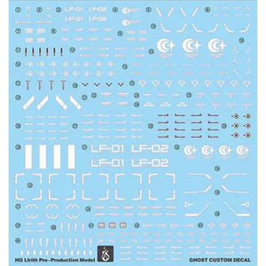 YAN FLAME Water Slide Decal for PB HG 1/144 Lfrith Pre Production