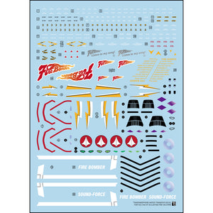 TRS  water slide decal for  HG 1/100 Macross VF-19 Custom Fire Valkyrie Collectibles