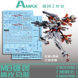AMAX Water Slide Decal for 8832 MB GAT-X105 Strike / MOEBIUS + Stand decal AMAXMB020