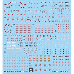 YAN FLAME Water Slide Decal GHOST for HG 1/144 RX-78 RX-78[G]E EX [RFV] (YANHG105) 20250721
