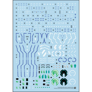 Transamsphere TRS RG 1/144 00 Seven SWOR D GN WATER SlIDE DECAL TRSRG0237S TRSRG0237SG