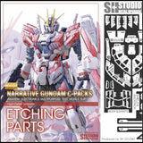 SH STUDIO Metal Etching Etched Upgrade Parts for MG 1/100 Narrative NT C-Packs