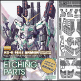 SH STUDIO Metal Etching Etched Upgrade Parts for MG 1/100 FA Full Armor Unicorn