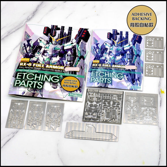 SH STUDIO Metal Etching Etched Upgrade Parts for MG 1/100 FA Full Armor Unicorn