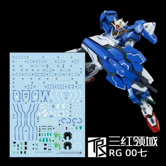 Transamsphere TRS RG 1/144 00 Seven SWOR D GN WATER SlIDE DECAL TRSRG0237S TRSRG0237SG